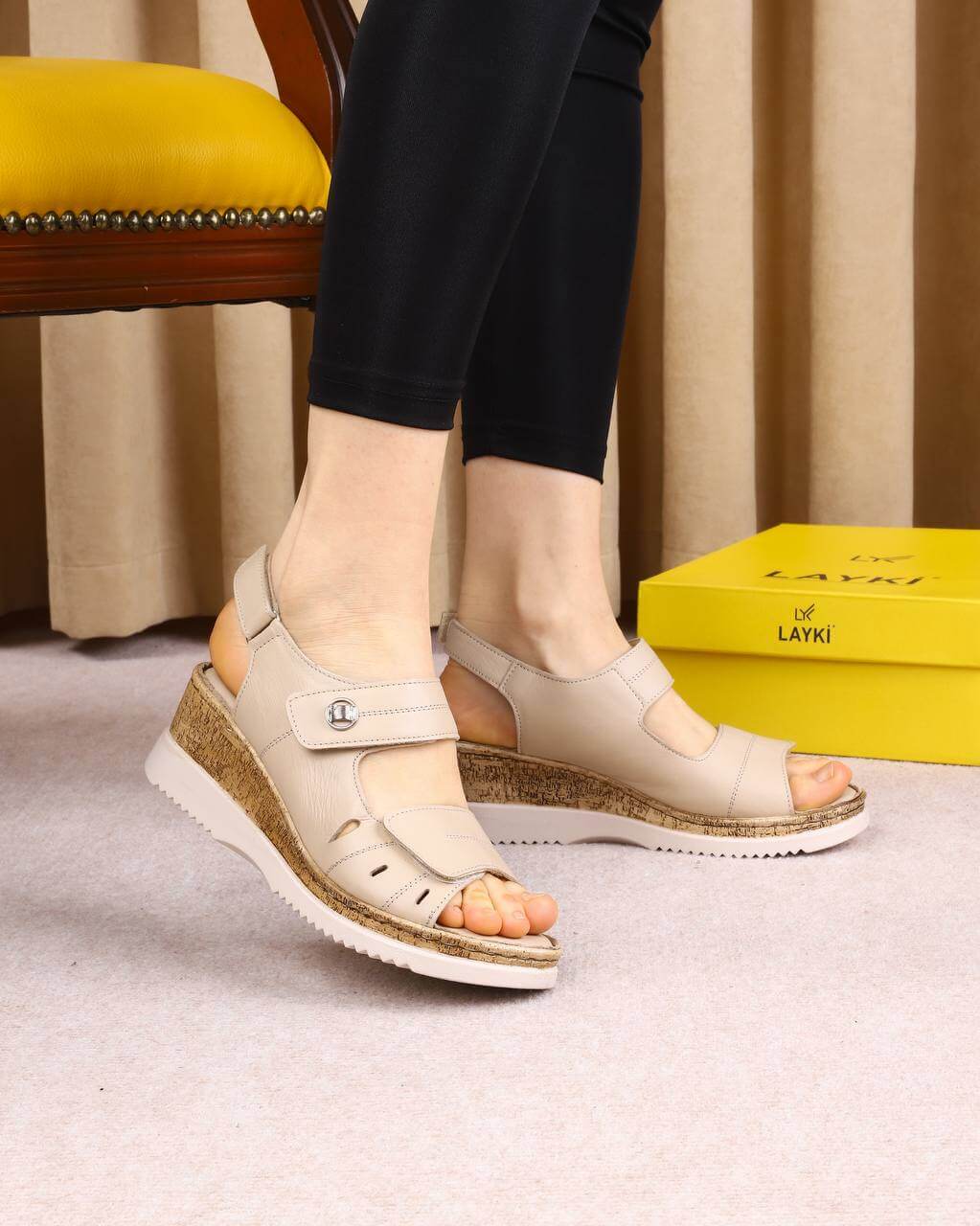 Strap Wedge Sandals
