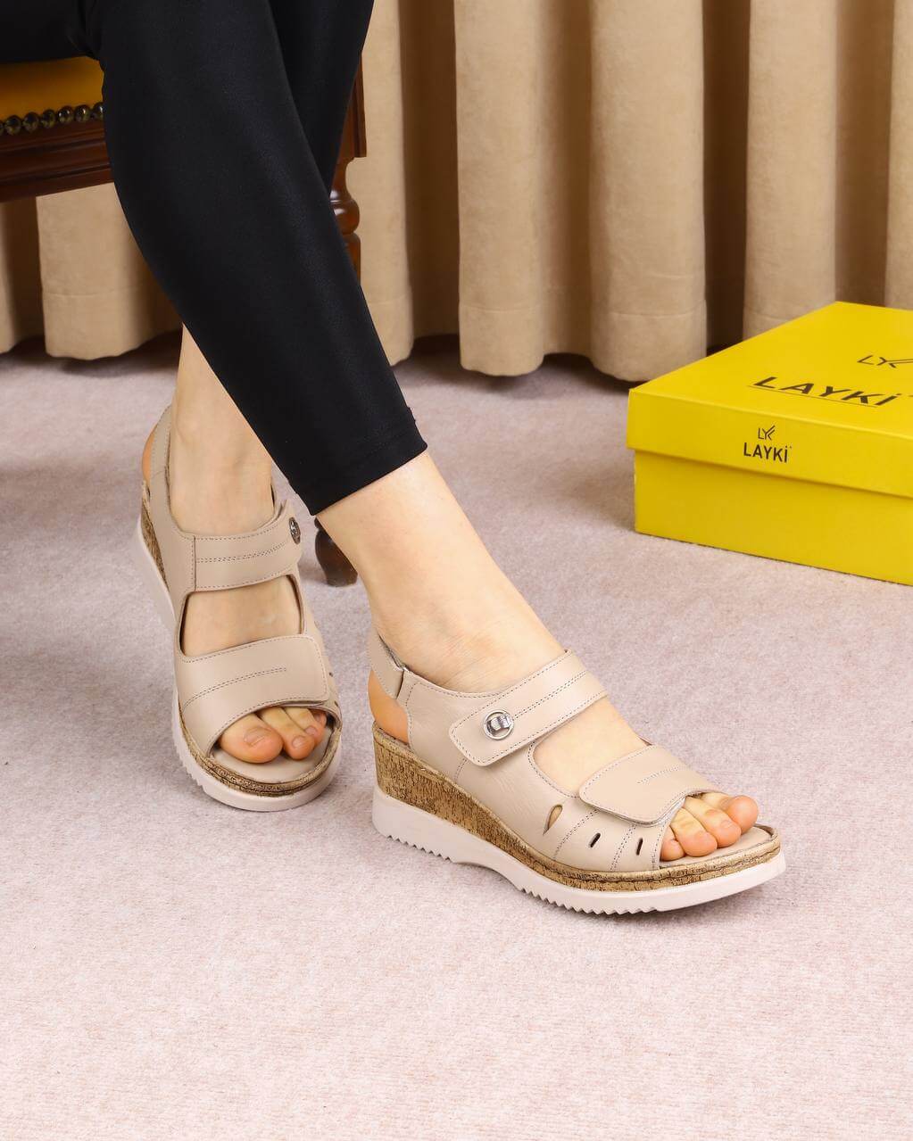Strap Wedge Sandals