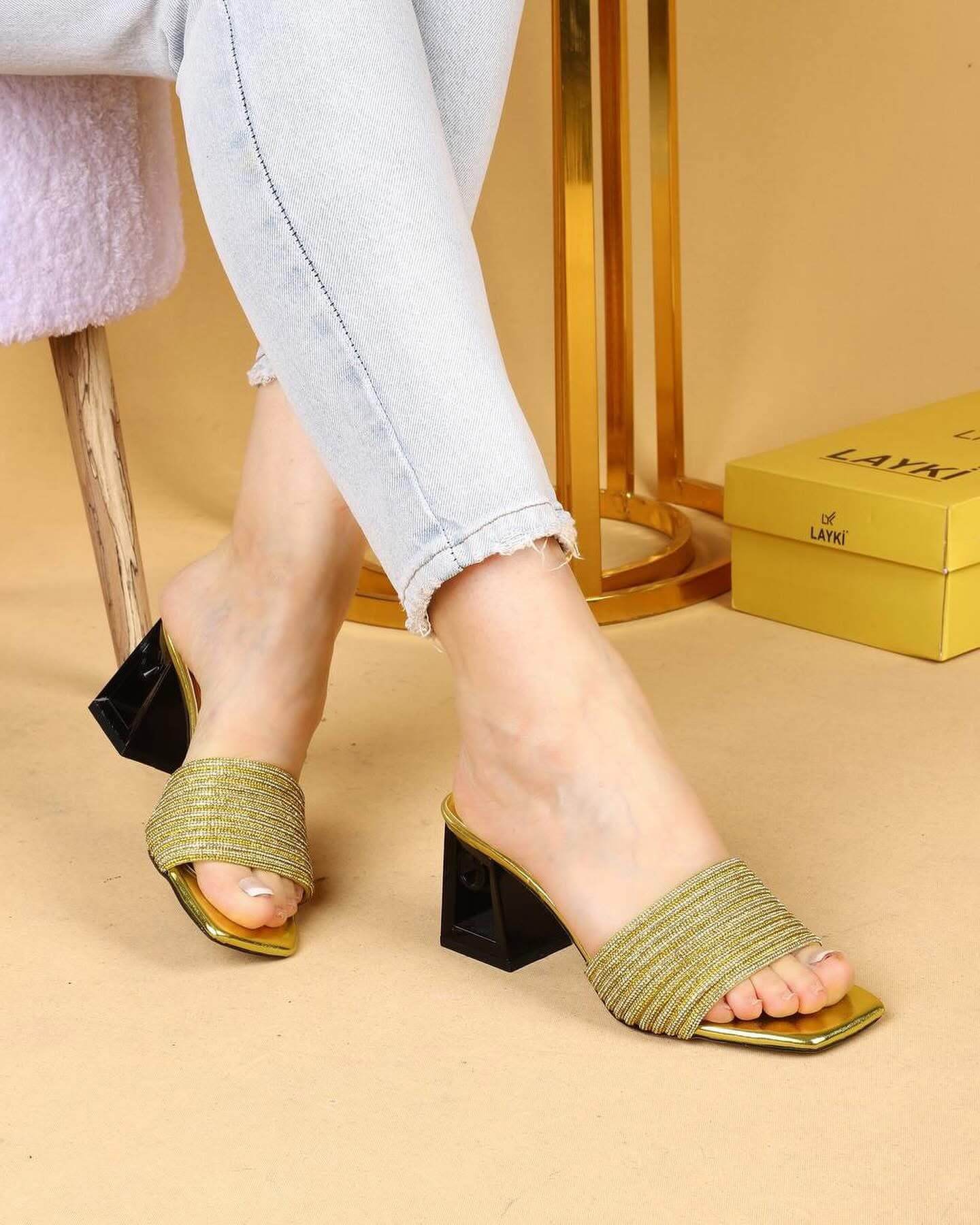 Square-Toe Block Heel Sandals